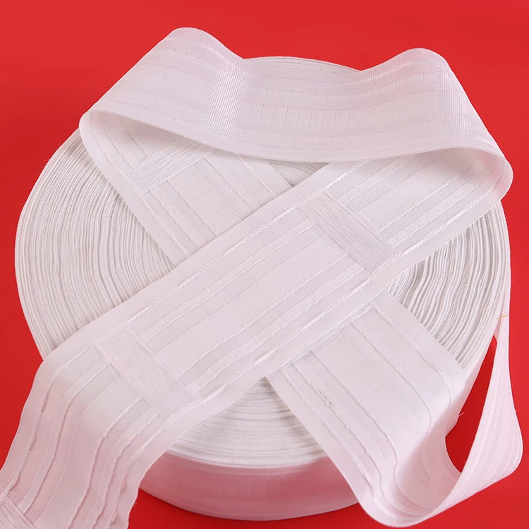 Home decorative china 8.5 cm trim weighted custom size curtains home taped