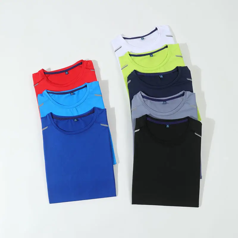 Customizable logo quick-drying running T-shirt unisex breathable round neck sweatshirt marathon professional competition T-shirt