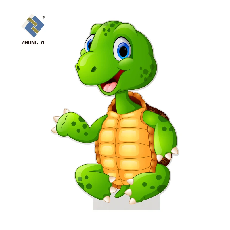 Custom Popular Big Or Small Cartoon Character Figure Printing Paper Standee Cutout With White Back