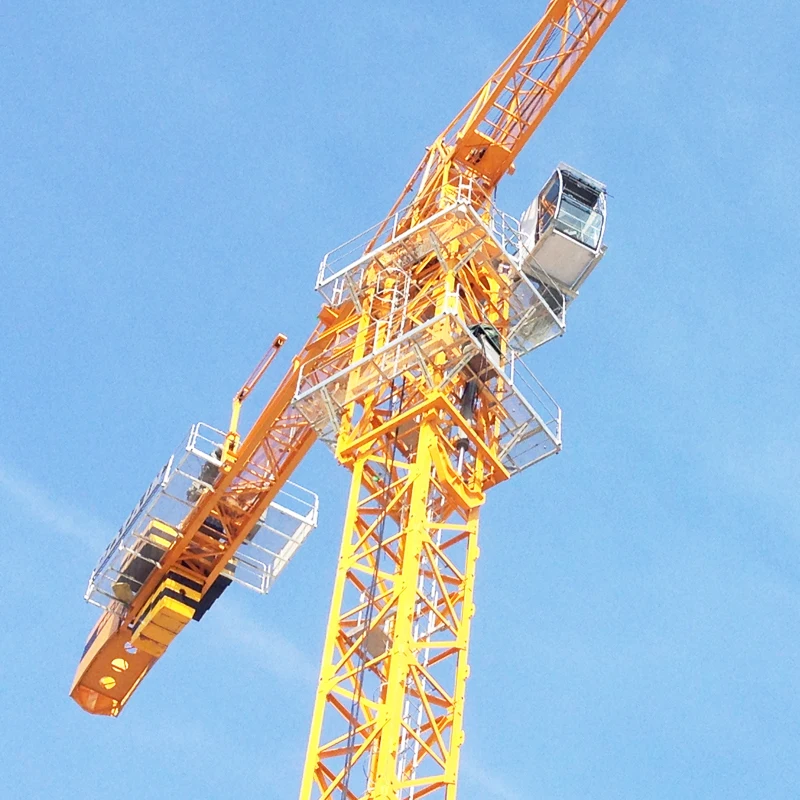 China Brand 80m Jib Length 8ton Self Erecting Topkit Tower Crane QTZ80 in Congo