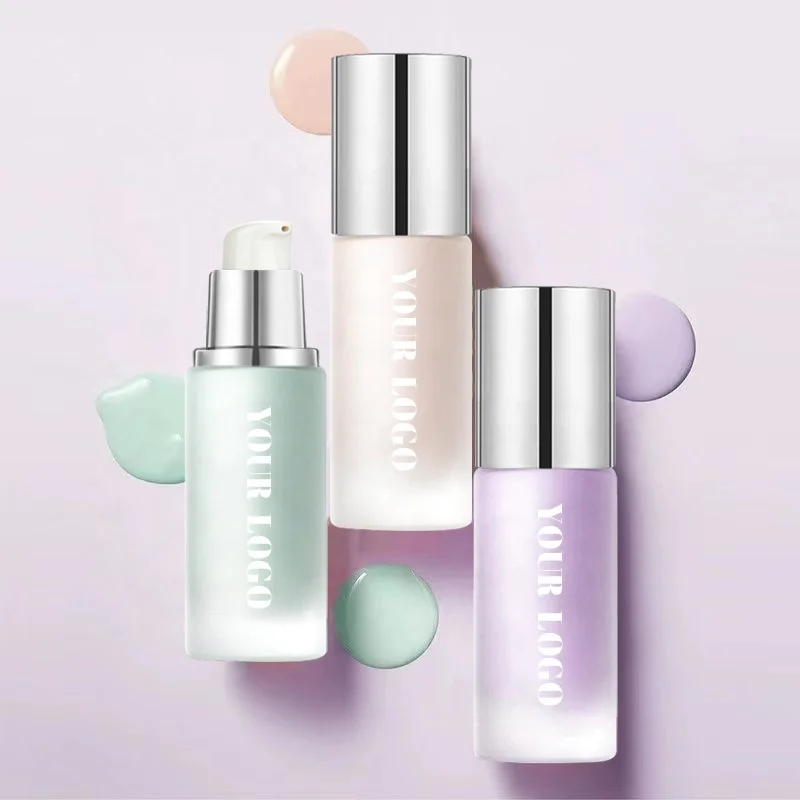Low Moq 3 Colors Waterproof Face Whitening Makeup Isolation Cream Formula Non-Oily Face Primer