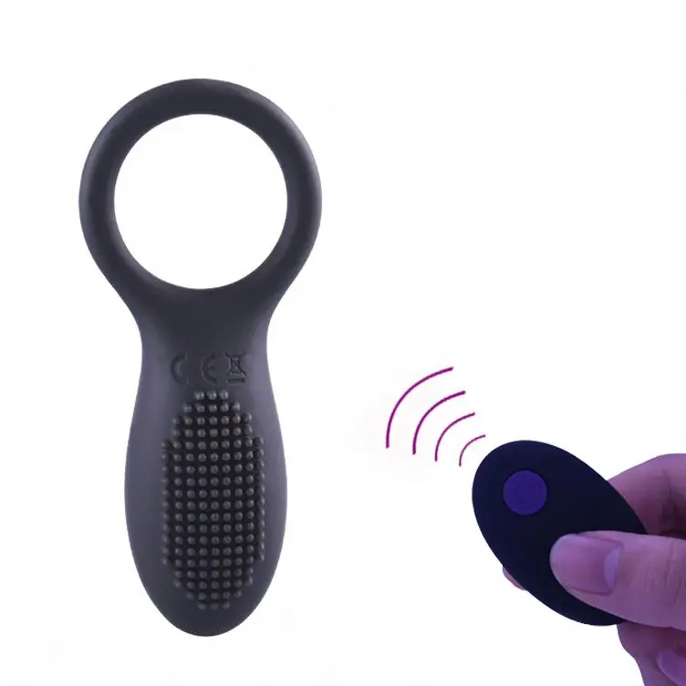 Hot sale prostate vibration wireless remote control delayed ejaculation cock ring male silicone sperm lock ring
