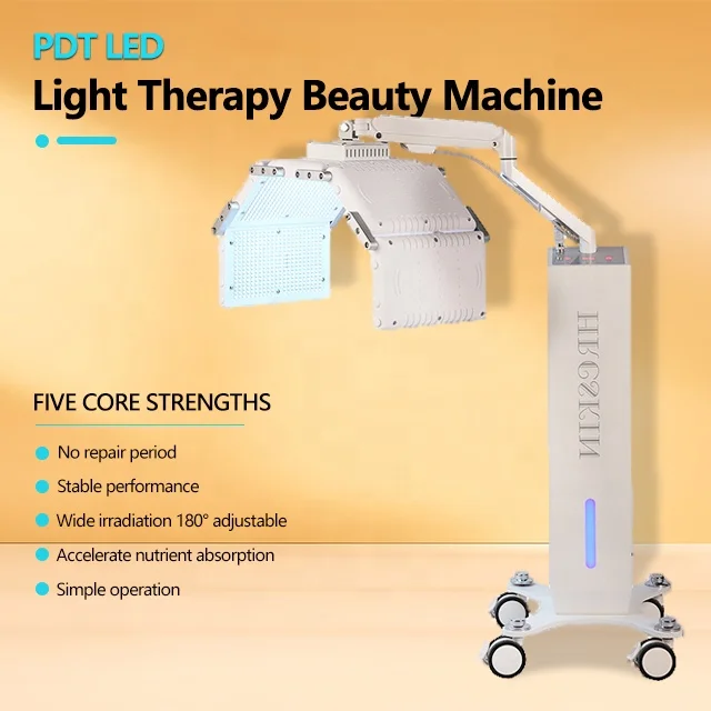 Top rank PDT facial led light therapy machine red/blue/green/hybrid light led face massager device for beauty salon