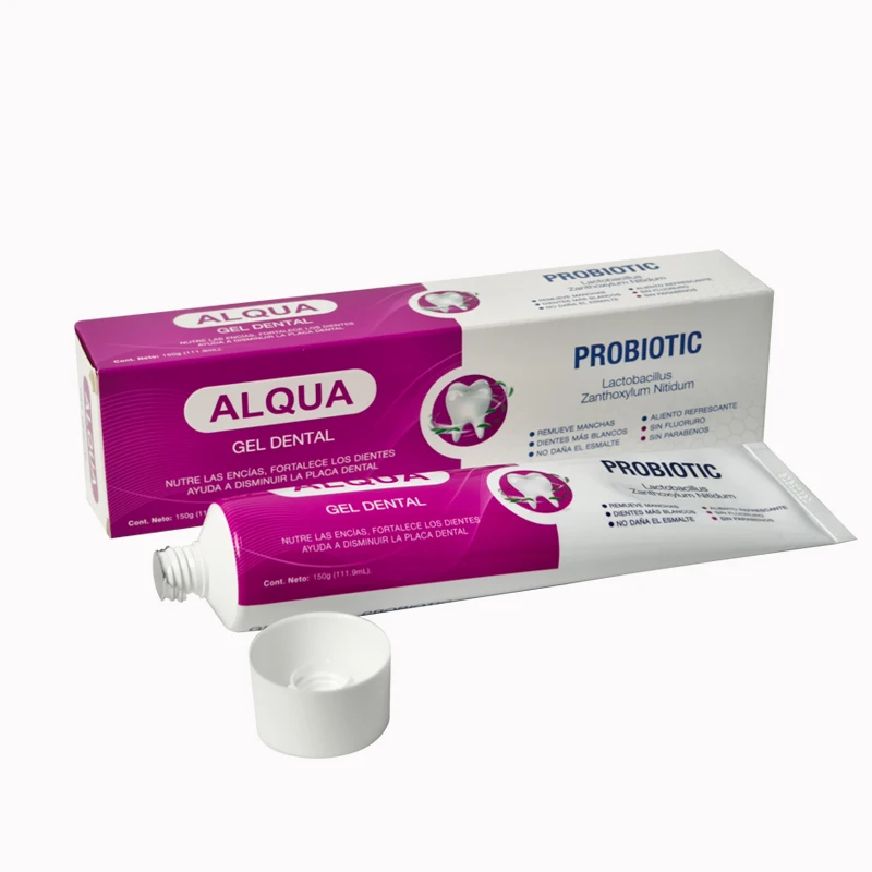 Custom Fluoride Probiotic Lactobacillus Stain Removal Teeth Whitening Mint Flavor Dental Toothpaste Manufacturer