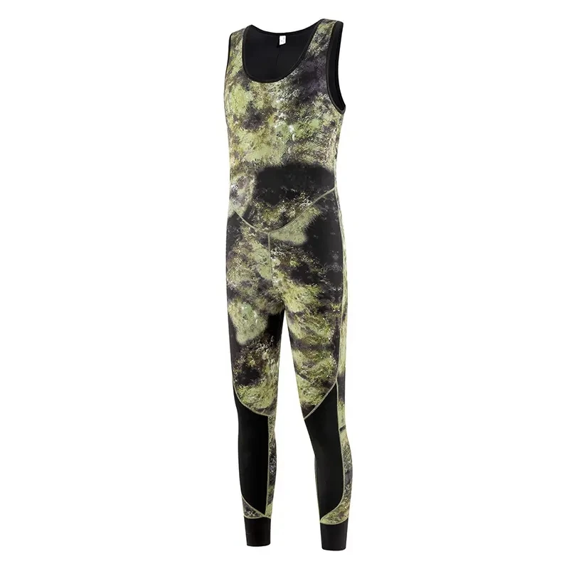 5mm 7mm Neoprene Hooded Spearfishing Wetsuit Keep Warm Two-piece Surfing Wet Suit Long Sleeve Diving Suit