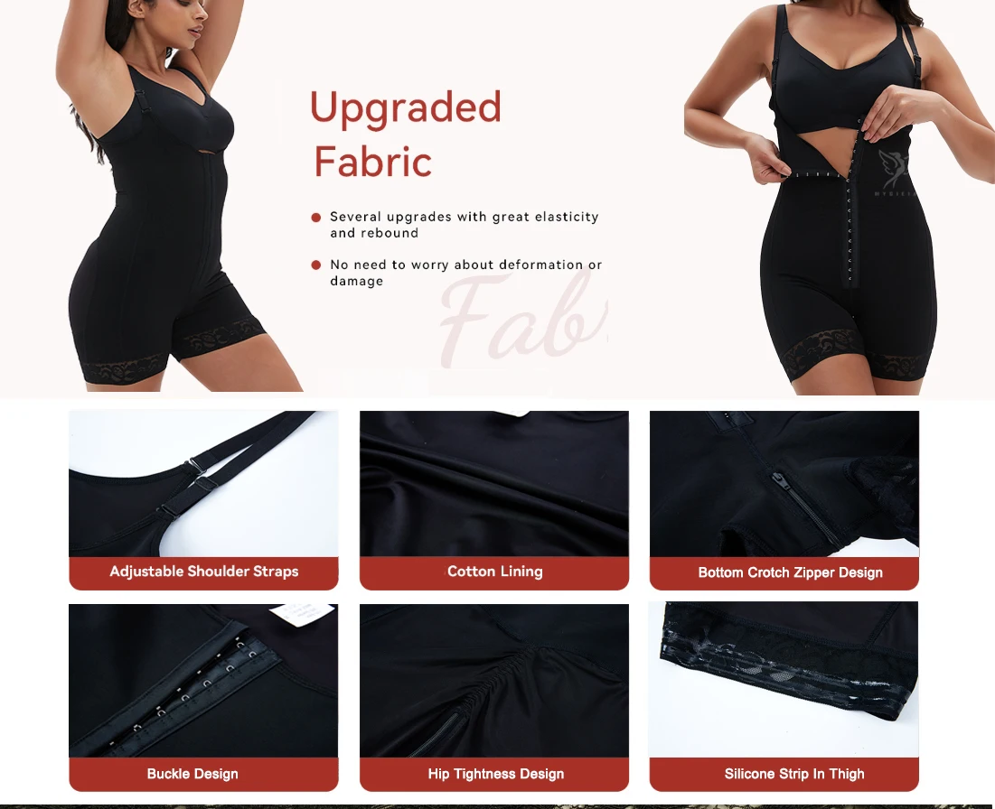 Hygieia Fajas colombian high waist hip lifter Seamless body shaper tummy control  slimming Sheath Flat Belly shapewear bodysuit