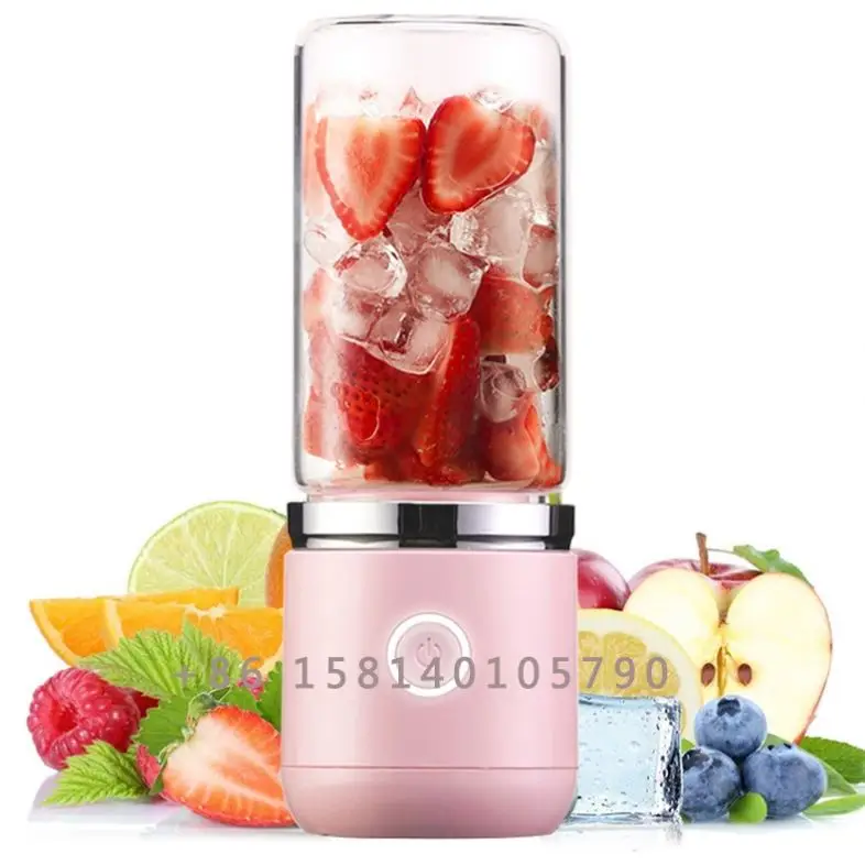 450ml Portable Electric Fruit Juicer USB Rechargeable Smoothie Blender Machine Mini Fruit Mixer Cup Juicing Cup Kitchen Mixer