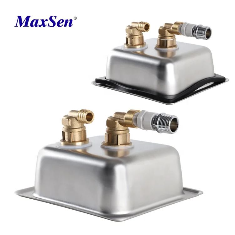 Maxsen Kitchen Manual Bar Glass Washer Stainless Steel Kitchen Sink with Glass Washer