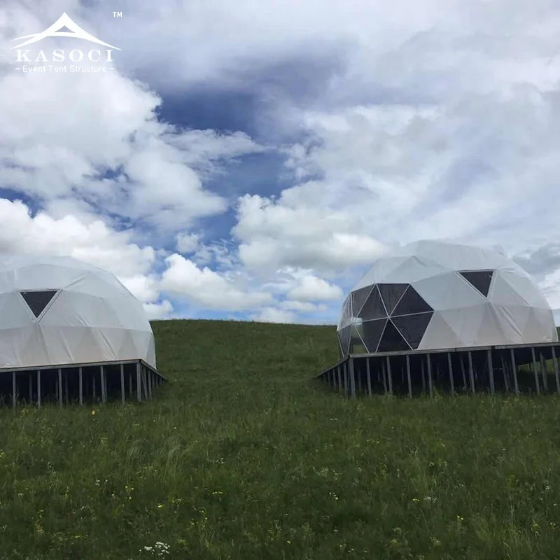 Guangzhou tent factory 5m geodesic dome tent, round dome tent whole sale price