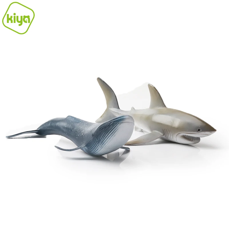 Kiya D113-2 Marine blue whale+shark educational toys children 2021 Other Toy Animal for boys