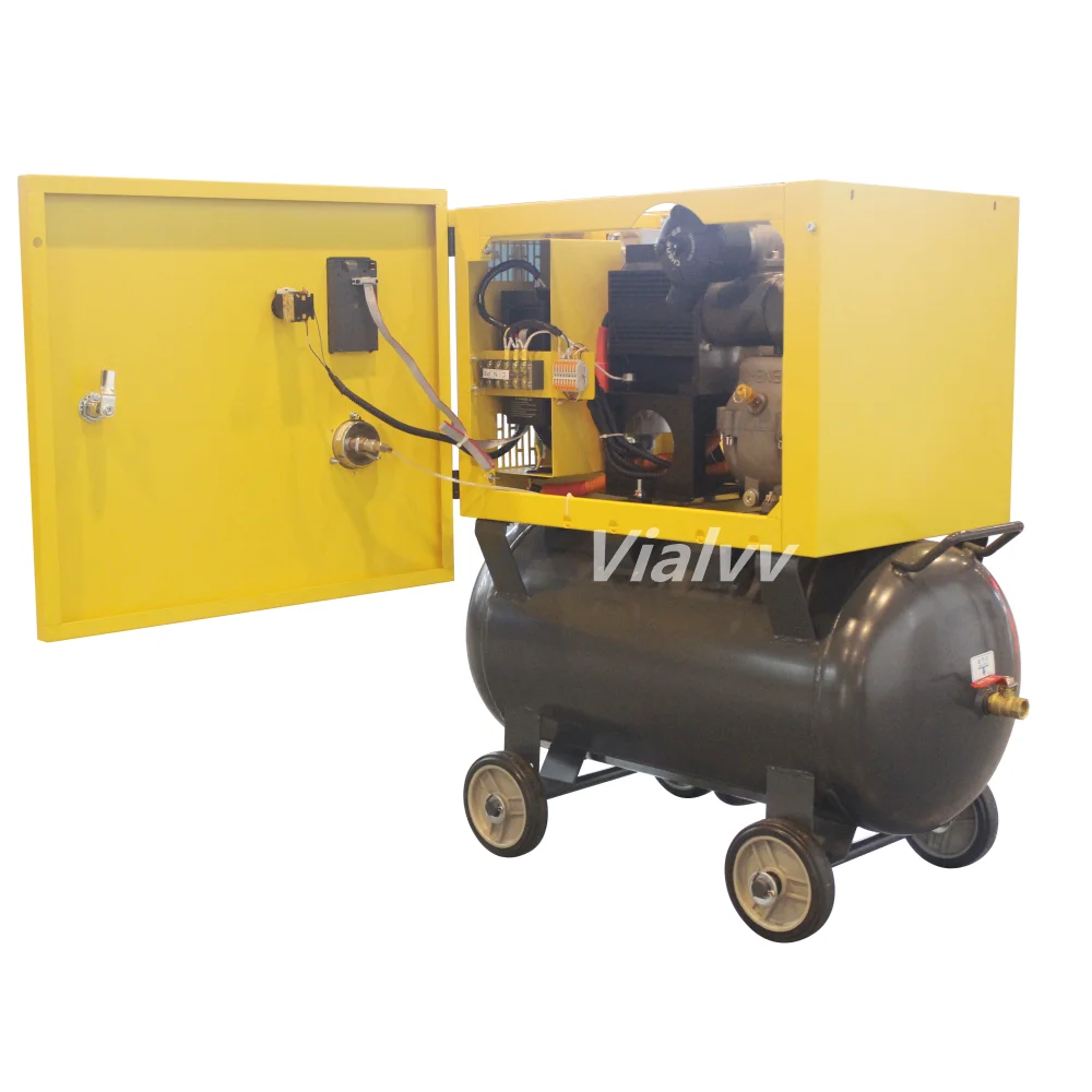 5hp винтовой воздушный компрессор насос 4 кВт 5 л.с. 220 В однофазный с сушильным баком Fengshi Vialvv Yiwu Китай низкий