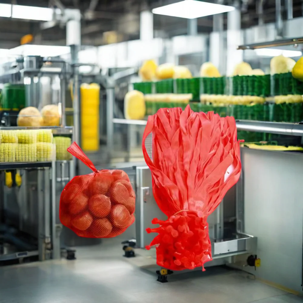 Eco-friendly PP HDPE Small Net Mesh Lemon Potato Fruit Vegetable Packaging Bags Made in China