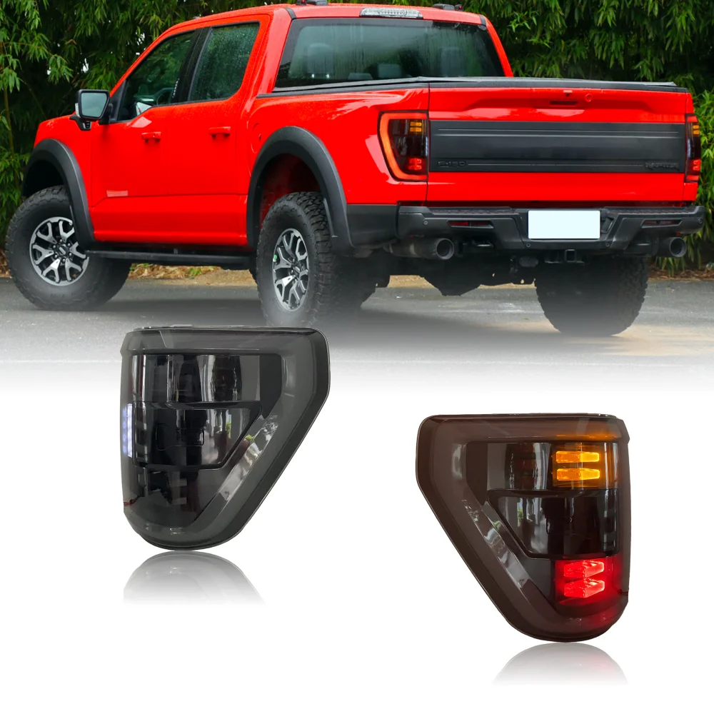 LED Car Taillights For Ford F-150 F150 2021-2023 Car Accessories Back Lights Tail lights Rear Lamp