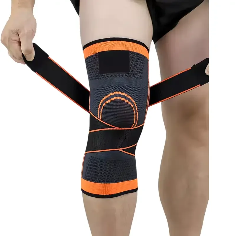 Leg Supporter Knee For Man Silicone Brace Knit Size With Stabiluzer Compression Sleeve Women And Men