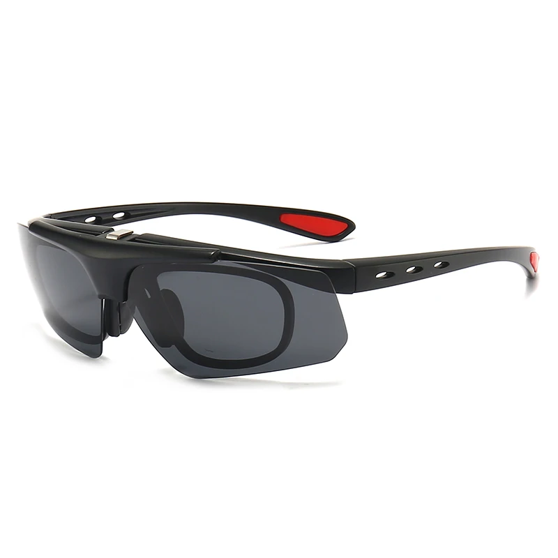 DL Glasses Sport Magnetic Polarized eyewear Clip-on sun glasses 3 in 1 women men TR90 Frame set Night Driving Sunglasses