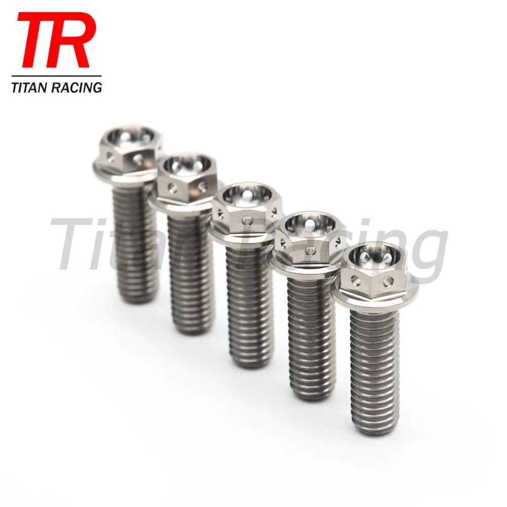 M5/6/8/10 Titanium Caliper Bolts Race Spec Hex Flange Bolt