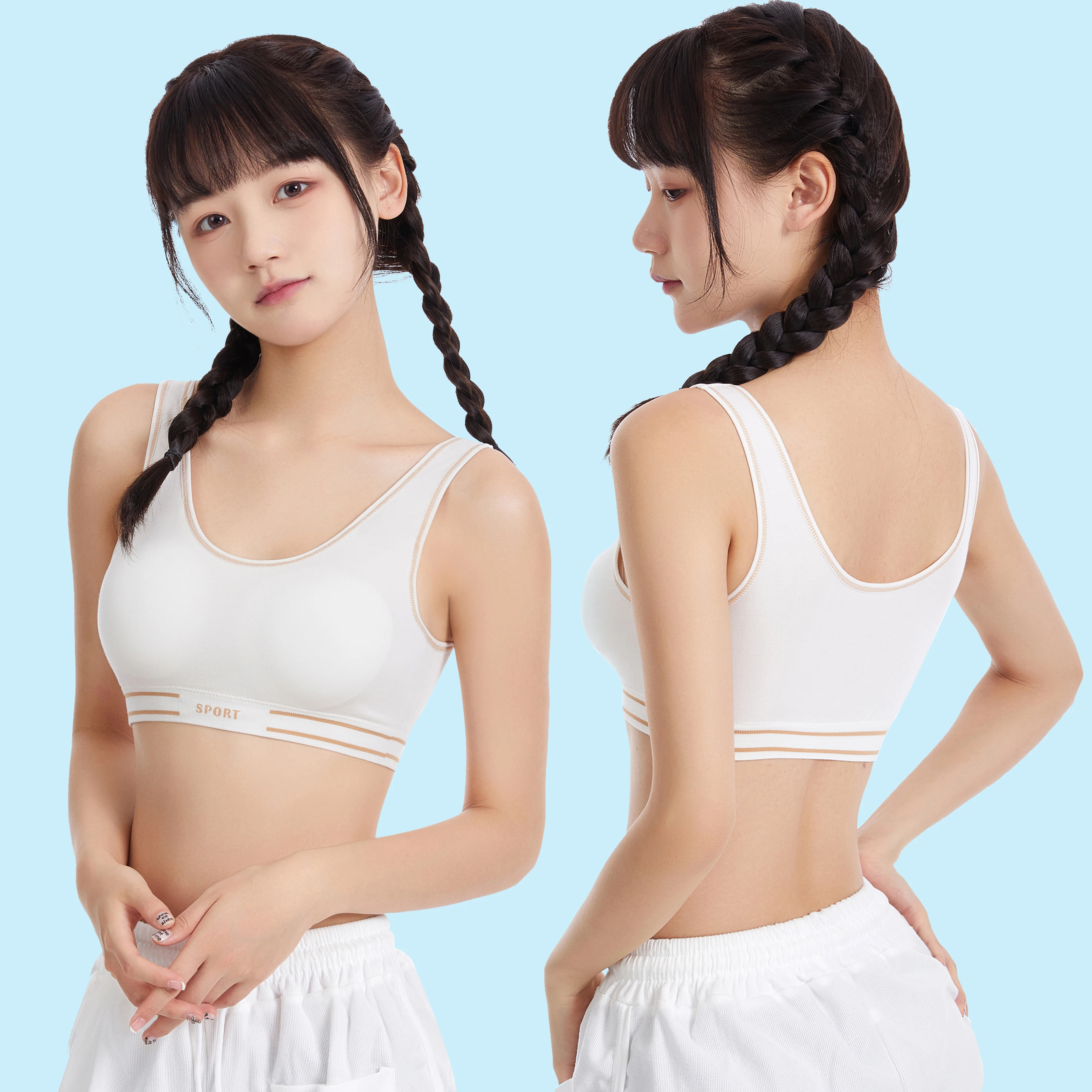 Latest School Girl Teenage Bras For Girls Comfortable Breathable Lingerie Cotton Wireless  Women Underwear bra
