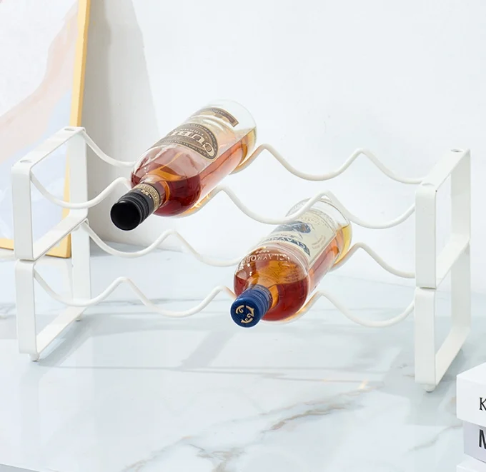 Wire Wine Bottle Rack Metal Wine Storage Organizer Cabinet Wine Bottle Holder