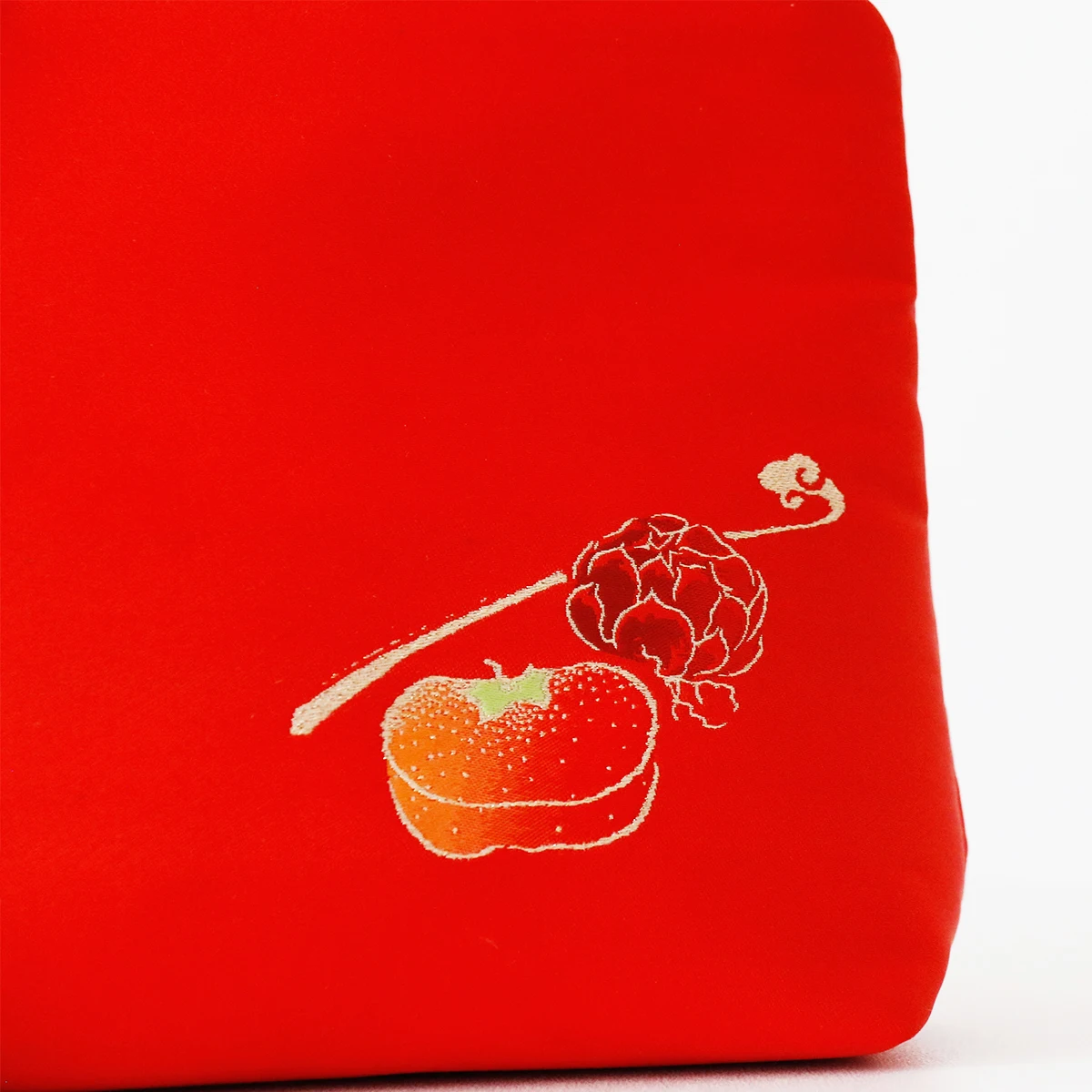 Women Floral Beauty Cosmetic Bag Makeup Case Organizer Silk Embroidery  Travel Large Wash Toiletry Storage Bag Pouch
