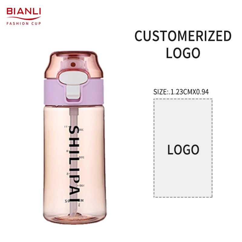 Portable Nice Drinking Motivational Personalised Transparent Portable Reusable Custom Bpa Free Water Bottles