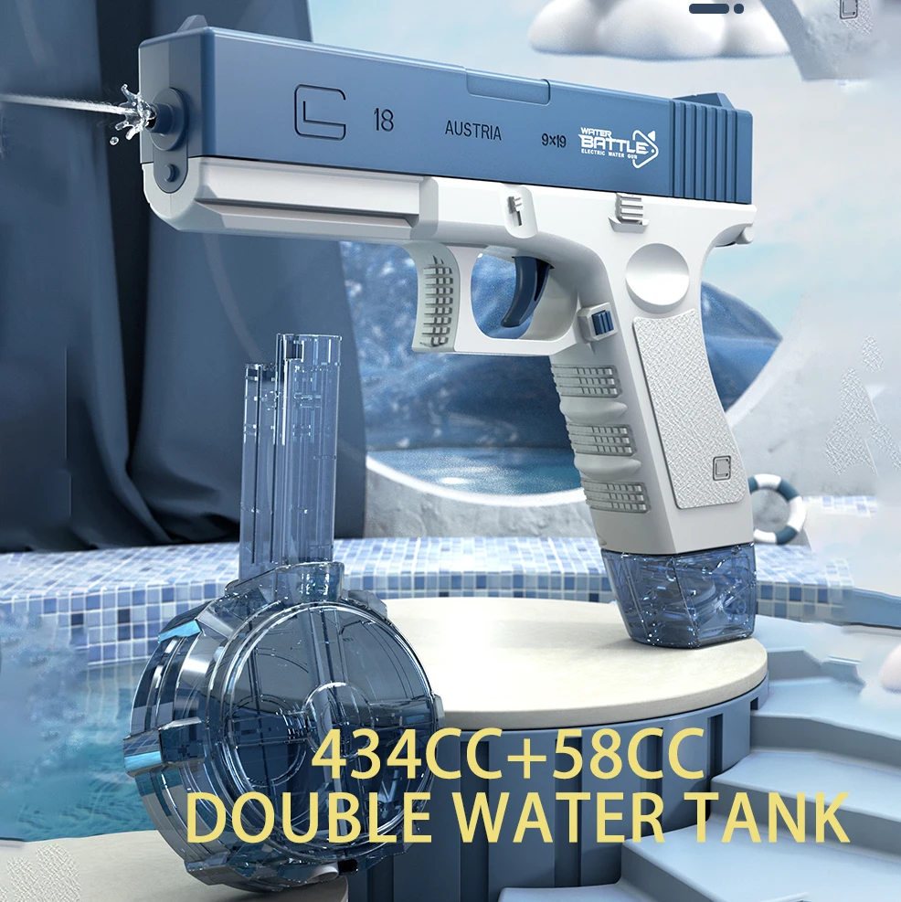 Electric Water Gun Automatic Toy Bursts Kids High-pressure Strong Charging Energy Bared