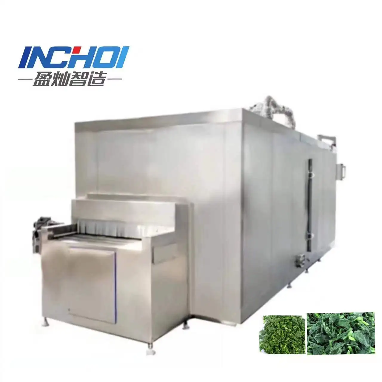 Ex-factory price Of Inchoi Quick Frozen Machine Suitable For 15g Products/Fluidized IQF Quick Freezer Fluidized Bed Freezer
