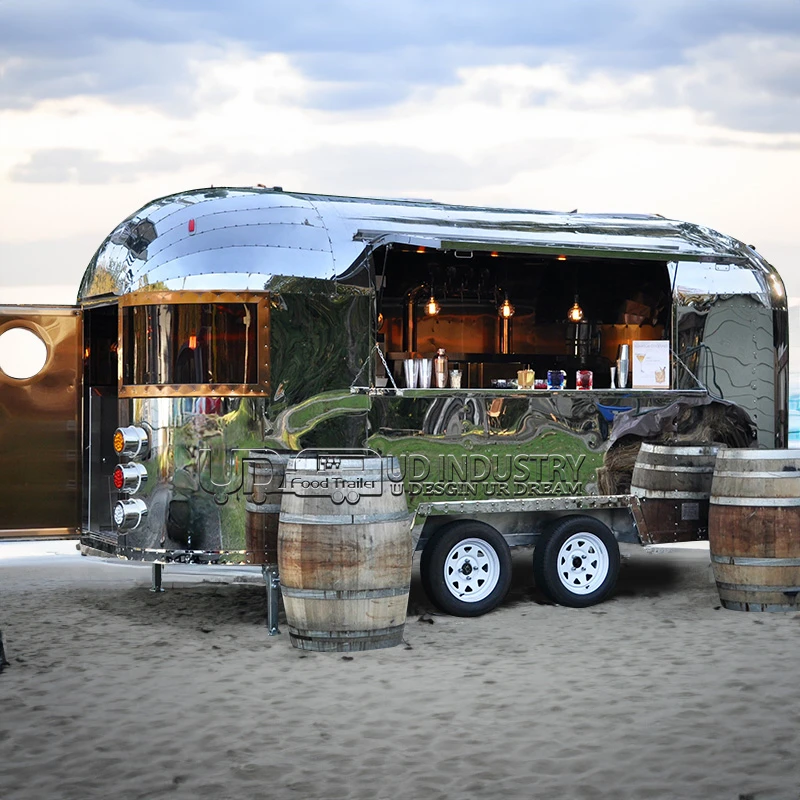 Mobile Bar Fully Equipped Coffee Mobile Ice Cream Cart Food Truck Airstream Food Trailer