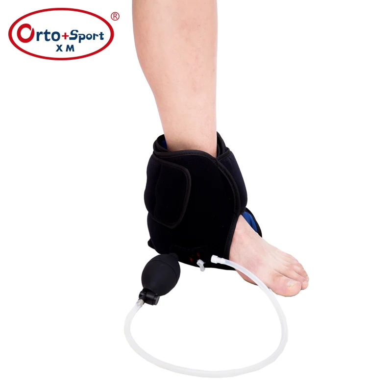 Adjustable Comfortable Pneumatic Ice Wrap Ankle Brace with Cold Therapy