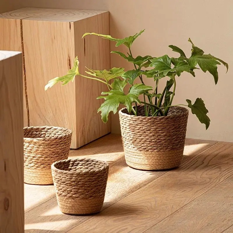 Декоративные горшки корзина для растений из водорослей Стильные корзины цветов