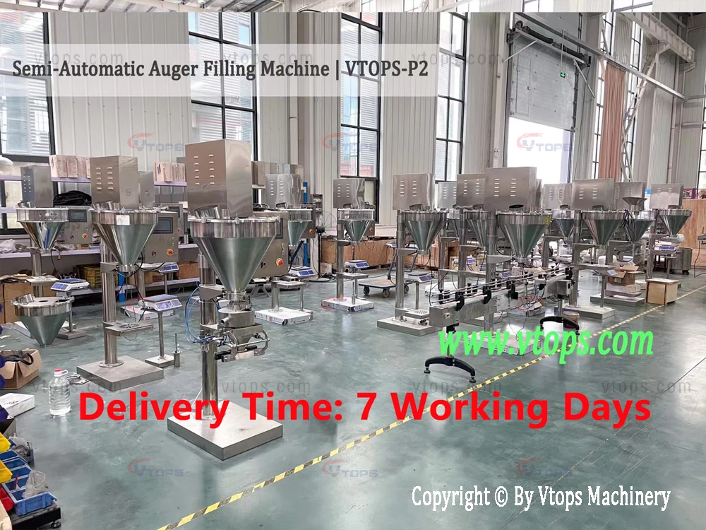 Semi Auto Augur Filler With Base Weighed Pharmaceutical Machinery Powder Filling Packaging Machine