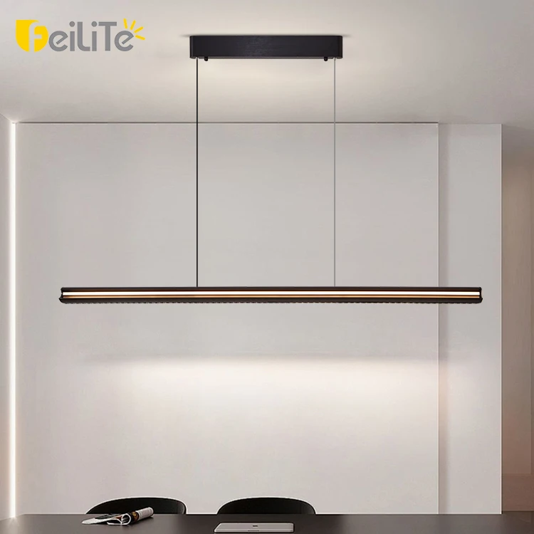 Minimalist Simple Hanging Dinner Room Decorative Ceiling Chandelier Aluminum 42w 48w Modern Led Pendant Lights