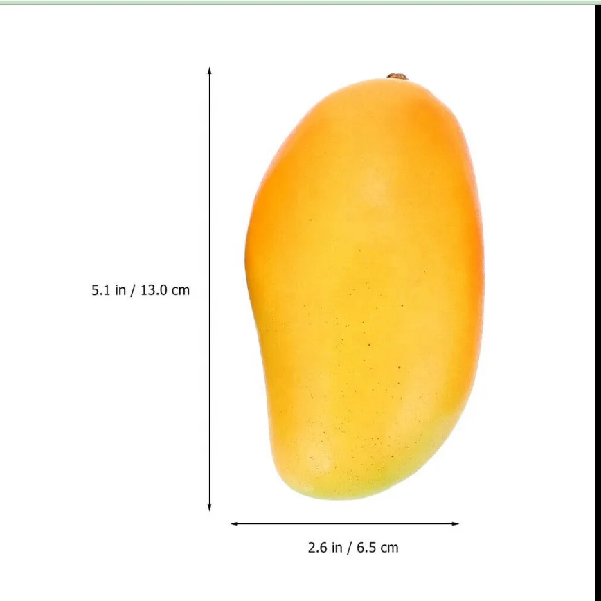 wholesale realistic cheap decorative fake fruit artificial mango with free sample