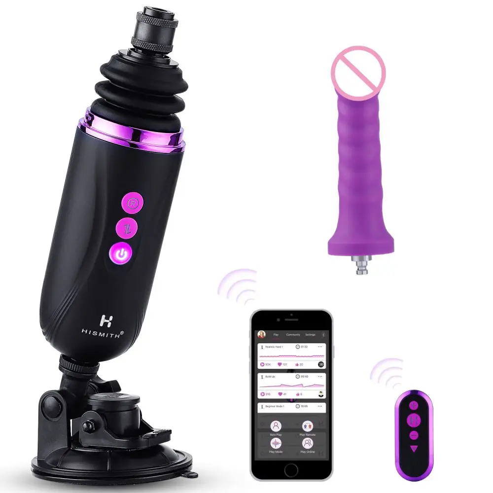 
Electric Hand Free Stroke Vibrators Automatic Vibrating APP Controlled Thrusting Love Machine Gun Toy 