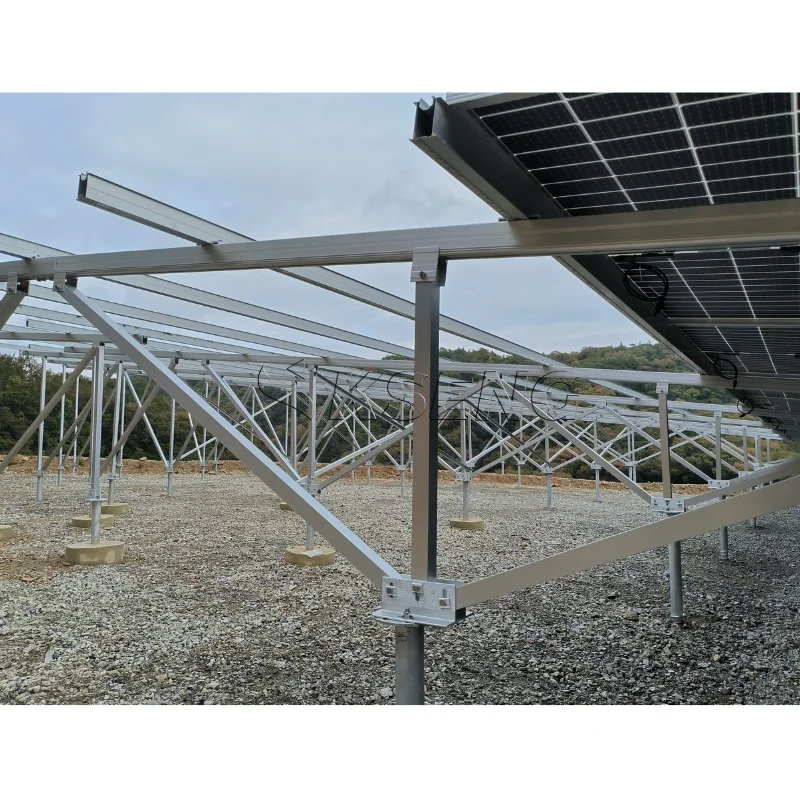 Solar Panel Ground Mount Kit Solar Fixed Photovoltaic Bracket Ground Mount Solar Racking Systems