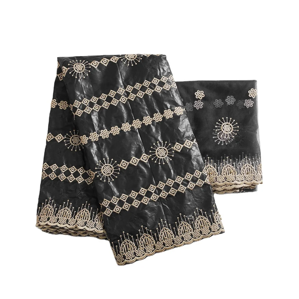 H&D Custom selling Nigeria African cotton lace embroidery fabric