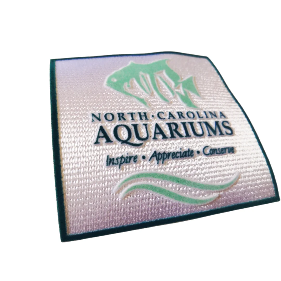 Custom iron on NFC Label Embroidery Patch embroidered NFC badge Plant RFID Labels into Patch for clothing