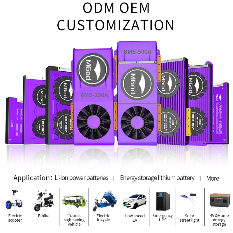 
Smart BMS Lifepo4 20S 60V 200A BT/RS485/CAN Communication for lithium Battery Pack apply to energy storage RV outdoor 
