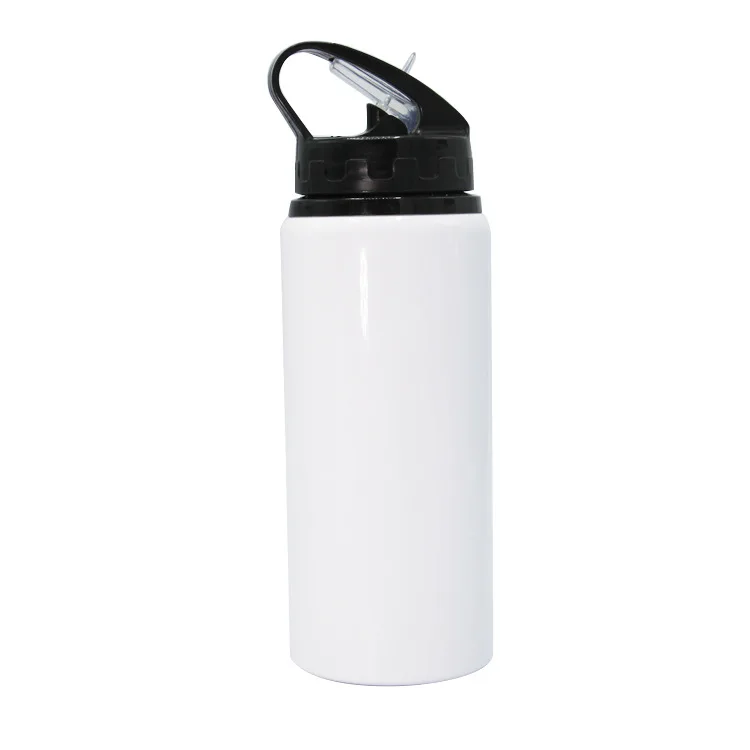 GZYSL Recycle sustainable customized outdoor 500ML white and silver sublimation blank aluminum sports water bottle for promotion