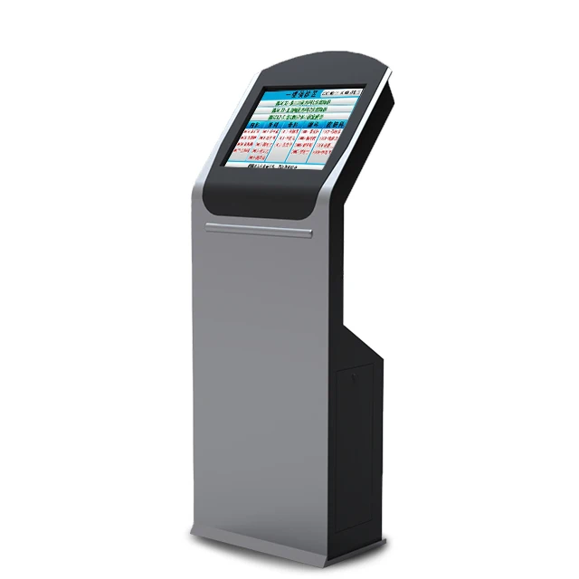 free standing touch screen windows system self service  wireless pharmacy bank ticket dispenser queue management system kiosk