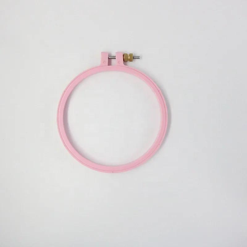 Hot Sale Plastic Colorful Durable Handhold Cross Stitch Kit Frame Embroidery Hoop
