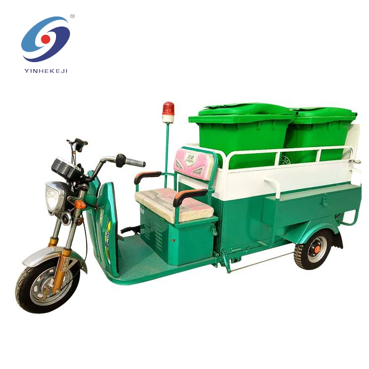 Factory direct dumping bucket electric tricycle /three wheel collection transportation garbage truck