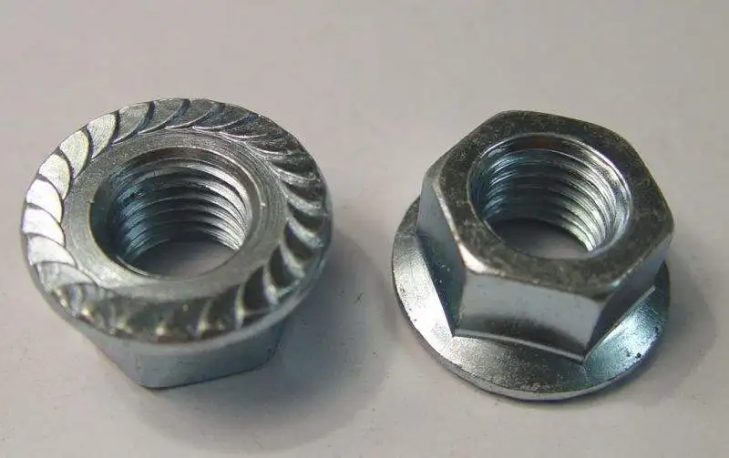 DIN Standard  Carbon Steel   ZINC plated Grade 4.8 M24 size  Flange  Nut