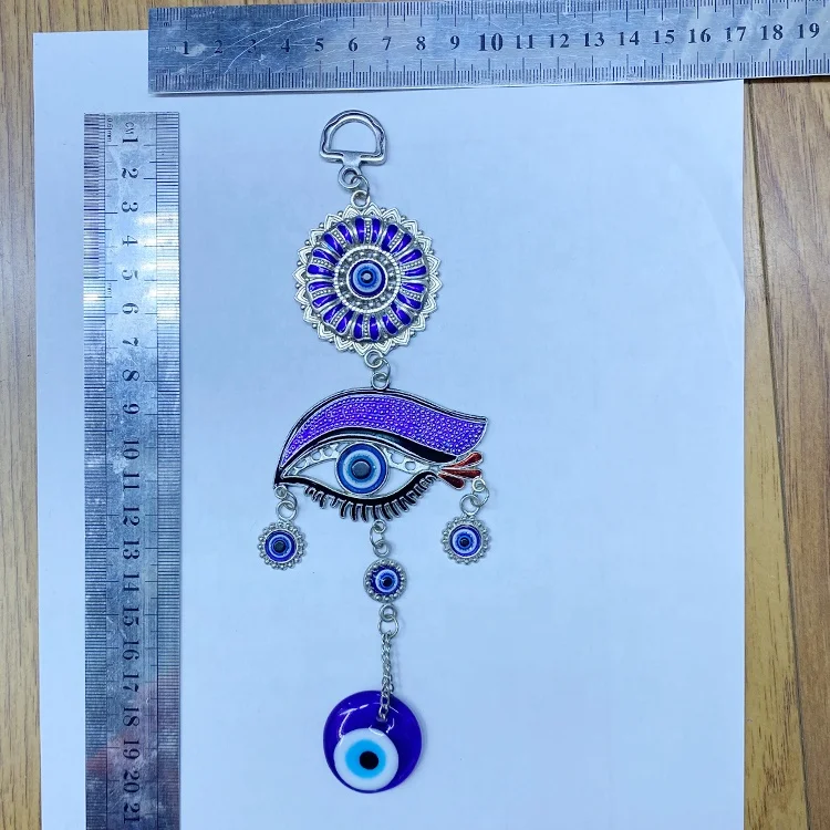High Quality Evil Eye Ornament Jewish Jewelry Glass Evil Eye Pendant Home Decor Wall Hanging