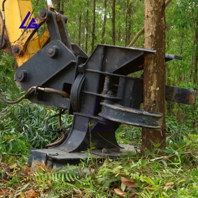 LG Excavator Tree Shear Grapple For Cutting Trunks with ease