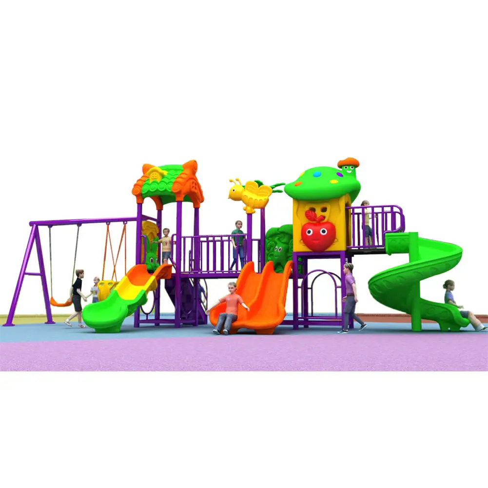 New Materials Durable Anti-fade Play Set Kids Slide Outdoor Playground Equipment For Children