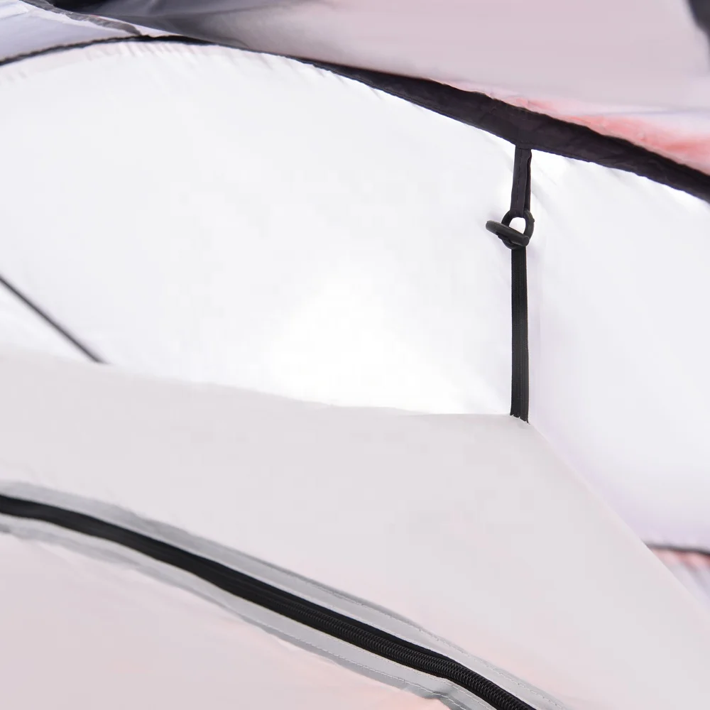 China supply 190t polyester pu coating waterproof 4 person tent party tent Double sheets two-bedroom apartment Family Tent