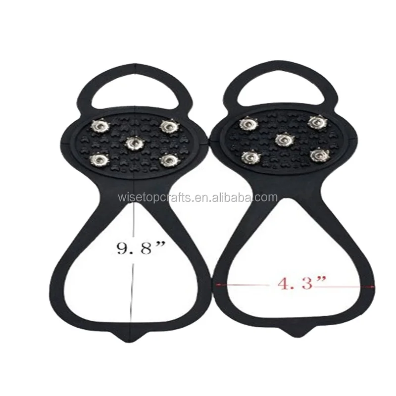 Hot Sale Durable Traction Cleats for Snow and Ice/Snow Grips for Shoes Black