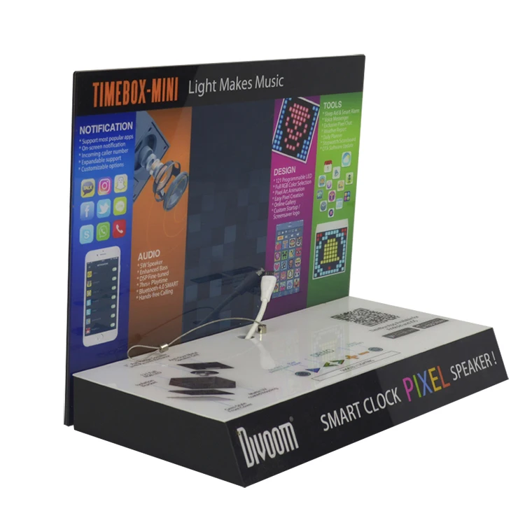 
Customized acrylic table stand transparent acrylic display box counter video display stand 