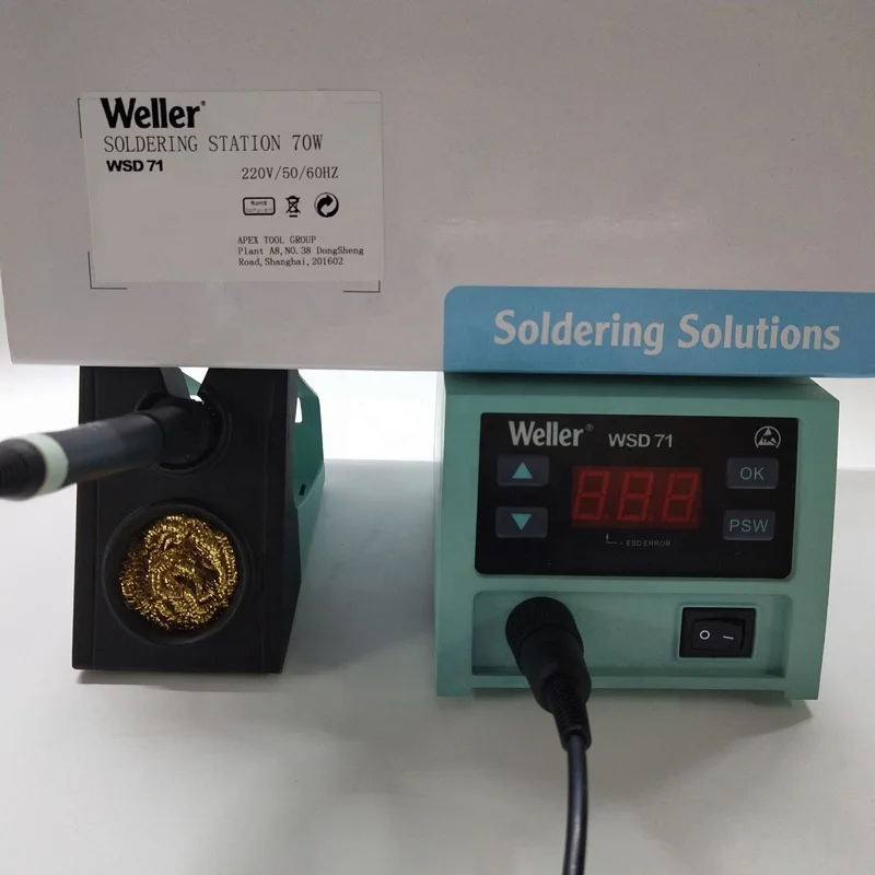 Weller WSD71 Бессвинцовая паяльная станция с регулируемой температурой термостатический Электрический паяльник