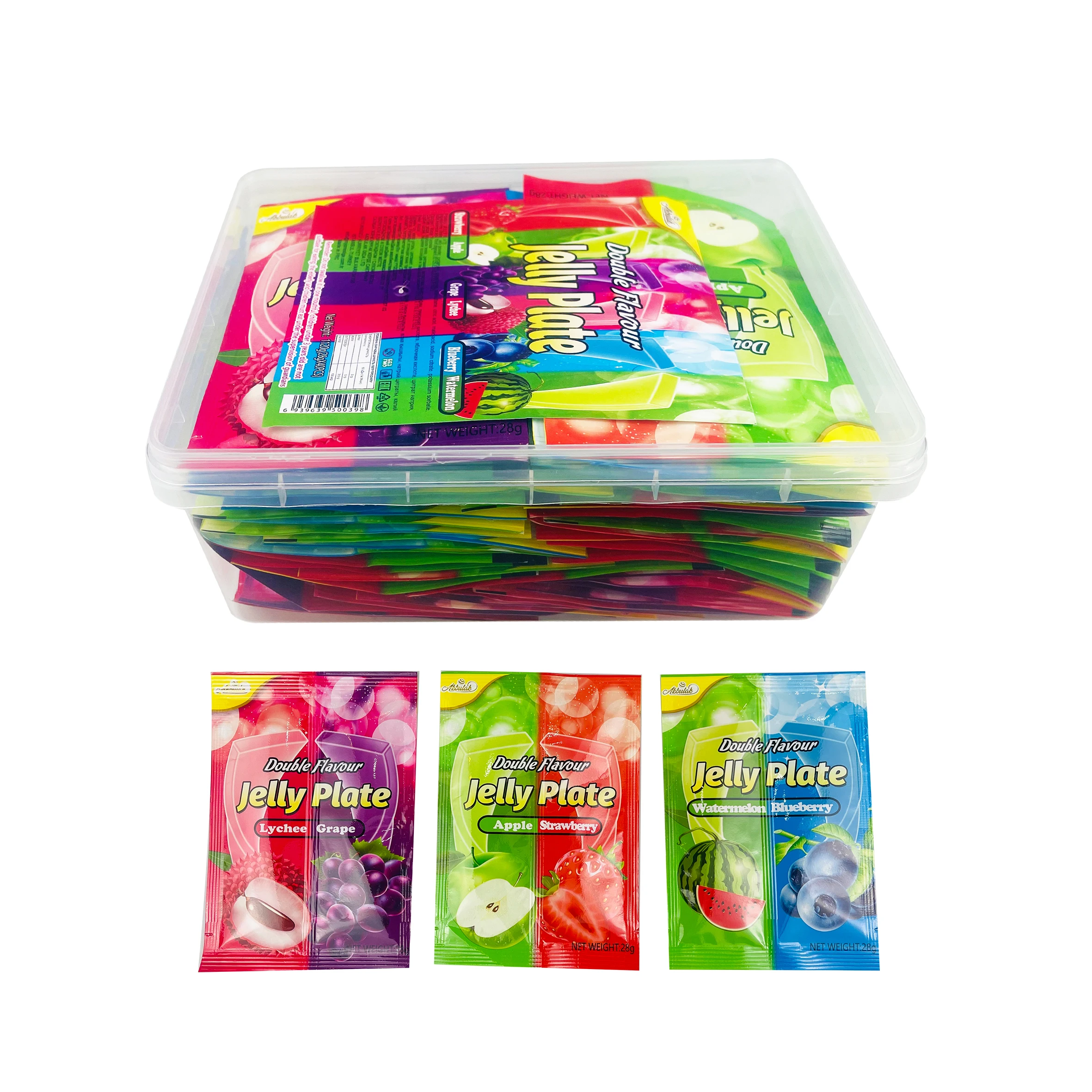 Hot Selling OEM Soda flavor Jelly Piece Sweet Gels soda flavor jelly pudding Soda beverage jelly plates